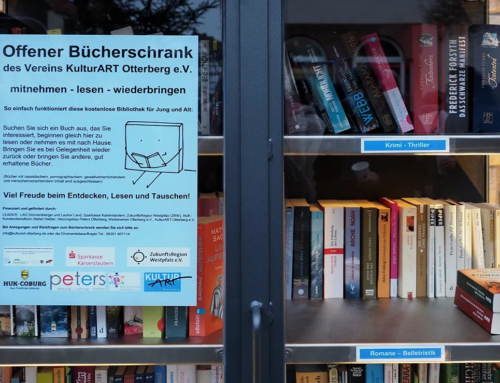 Einweihung des offenen Bücherschranks mit KulturART